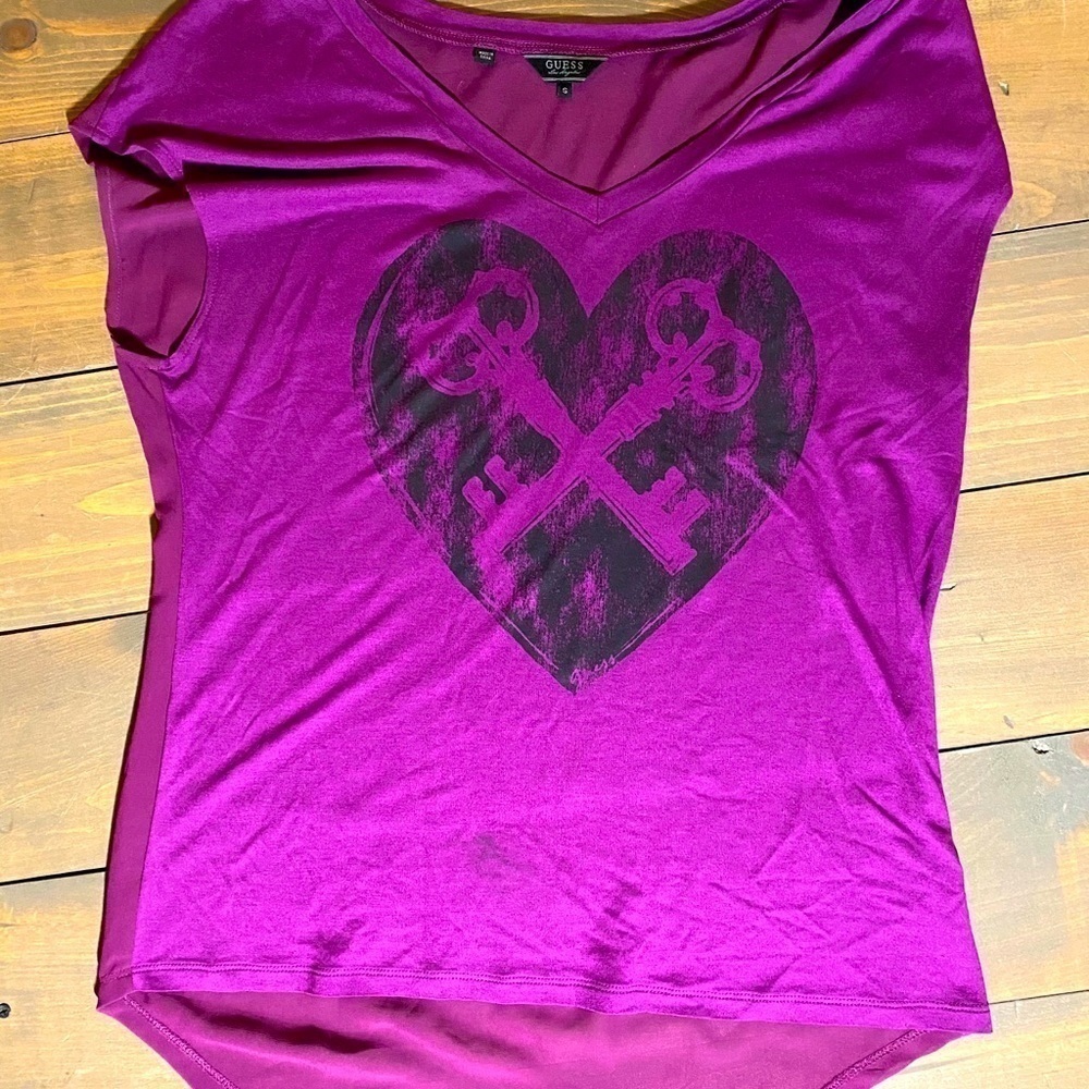 Guess Top with sheer back